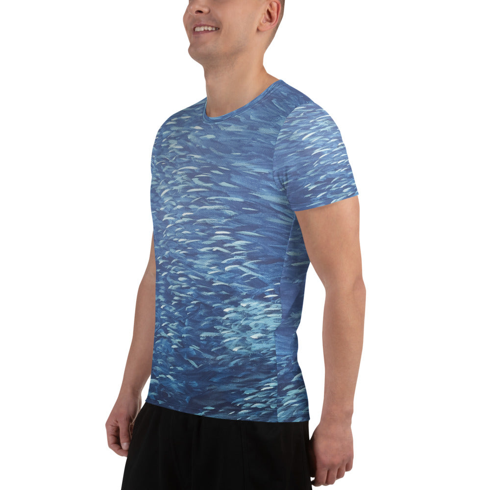 Fish Ocean Men's Athletic T-shirt