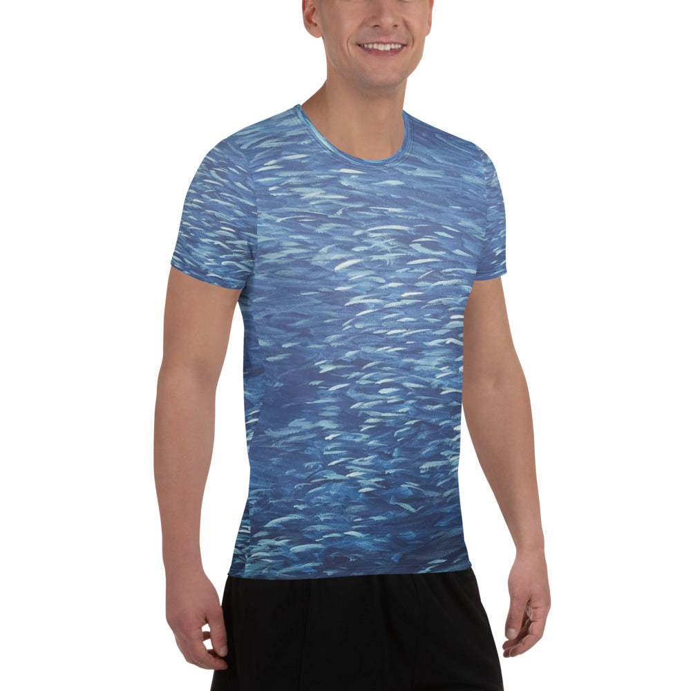 Fish Ocean Men's Athletic T-shirt