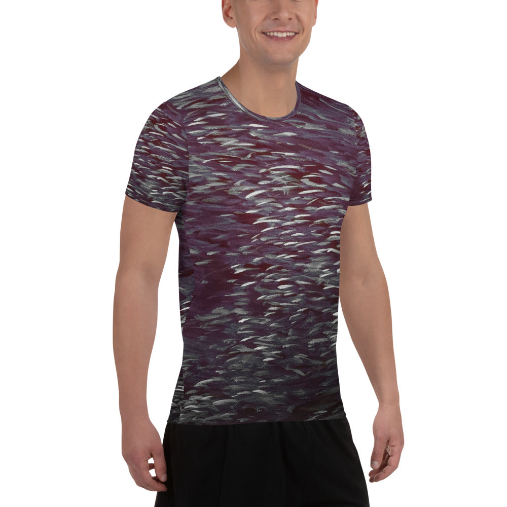 Fish Dark Men's Athletic T-shirt