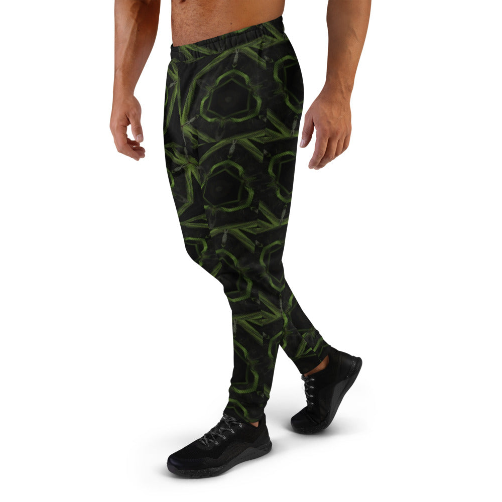 Green & Black Men's Joggers