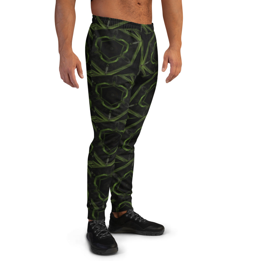 Green & Black Men's Joggers