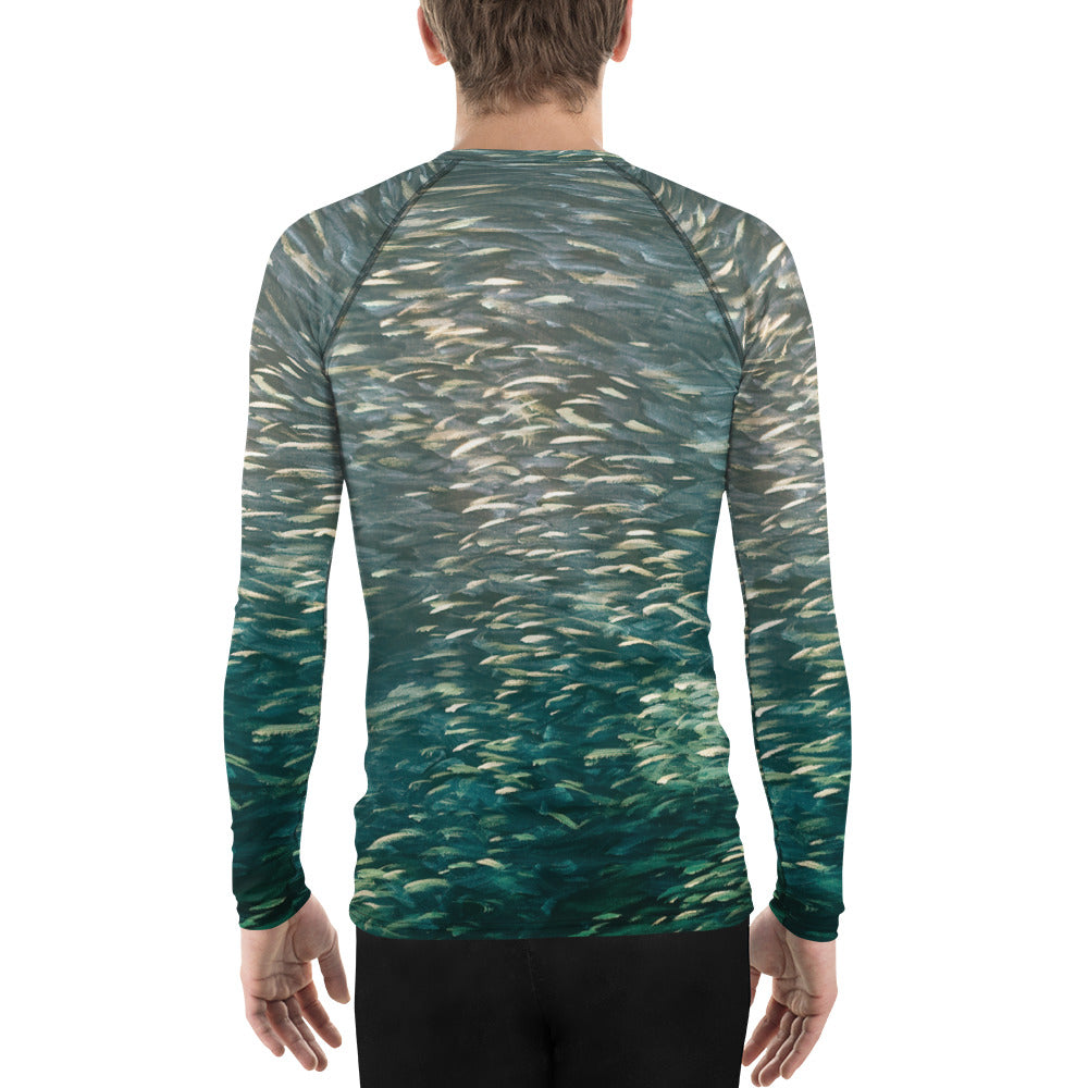 Fish green Men's Rash Guard