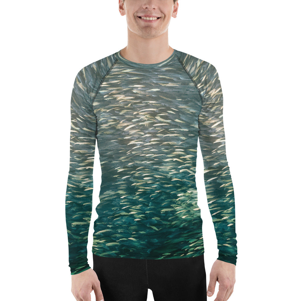 Fish green Men's Rash Guard