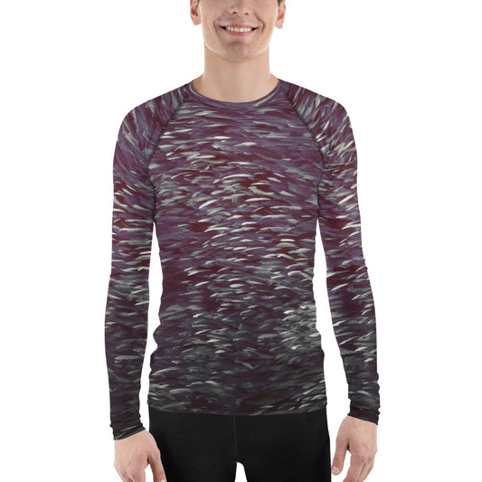 Fish dark Men's Rash Guard