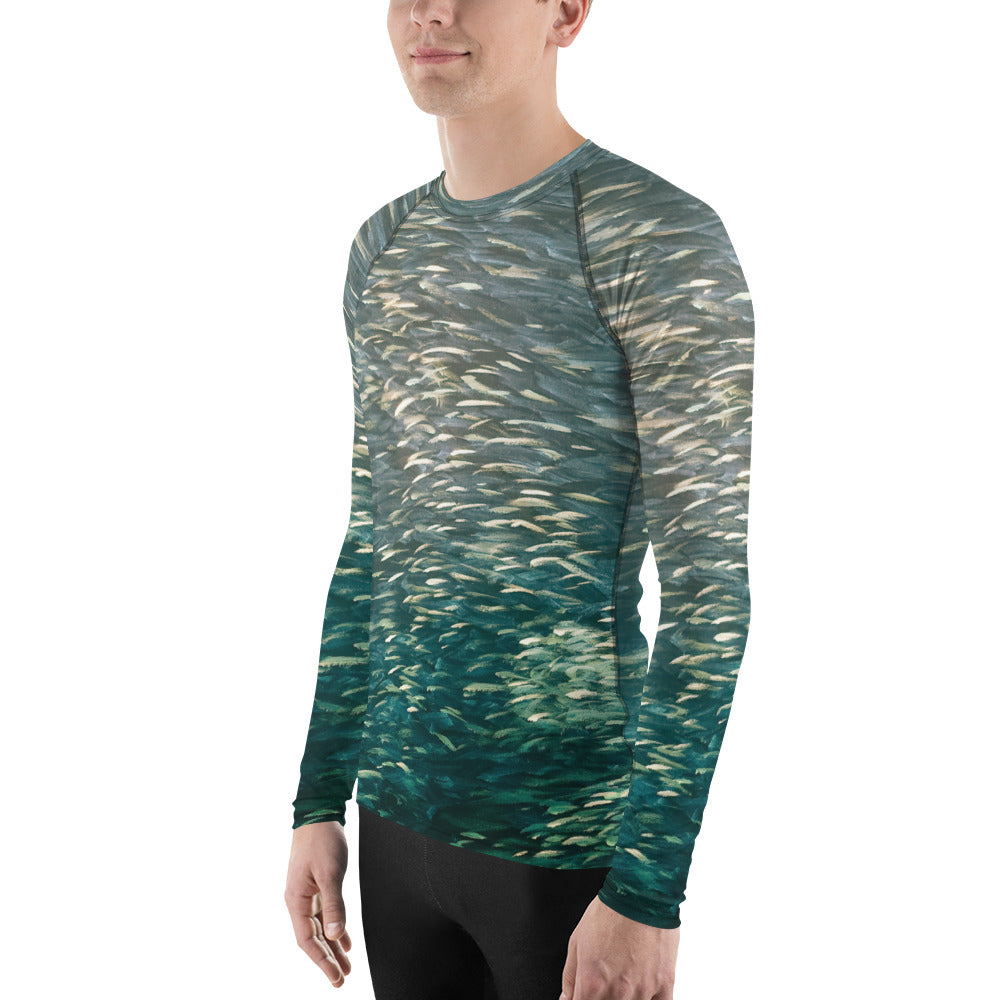 Fish green Men's Rash Guard