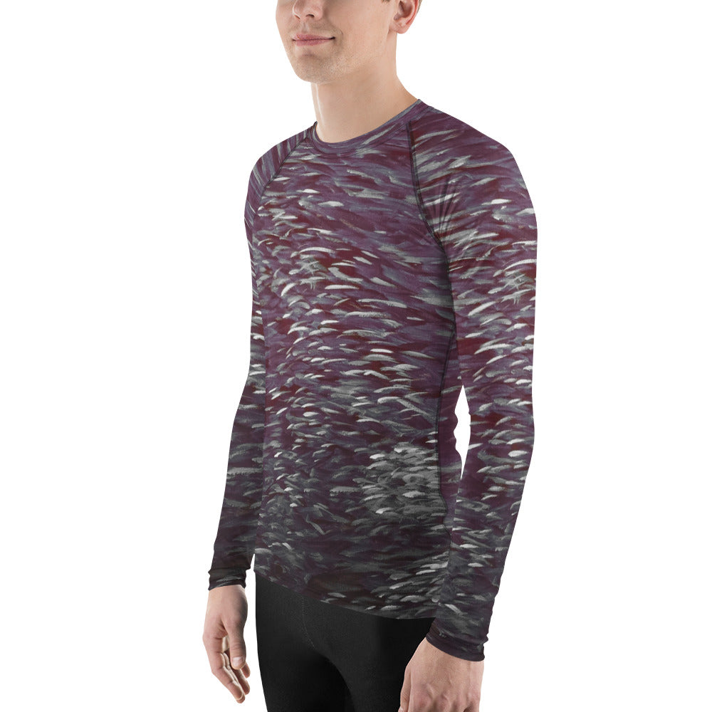 Fish dark Men's Rash Guard