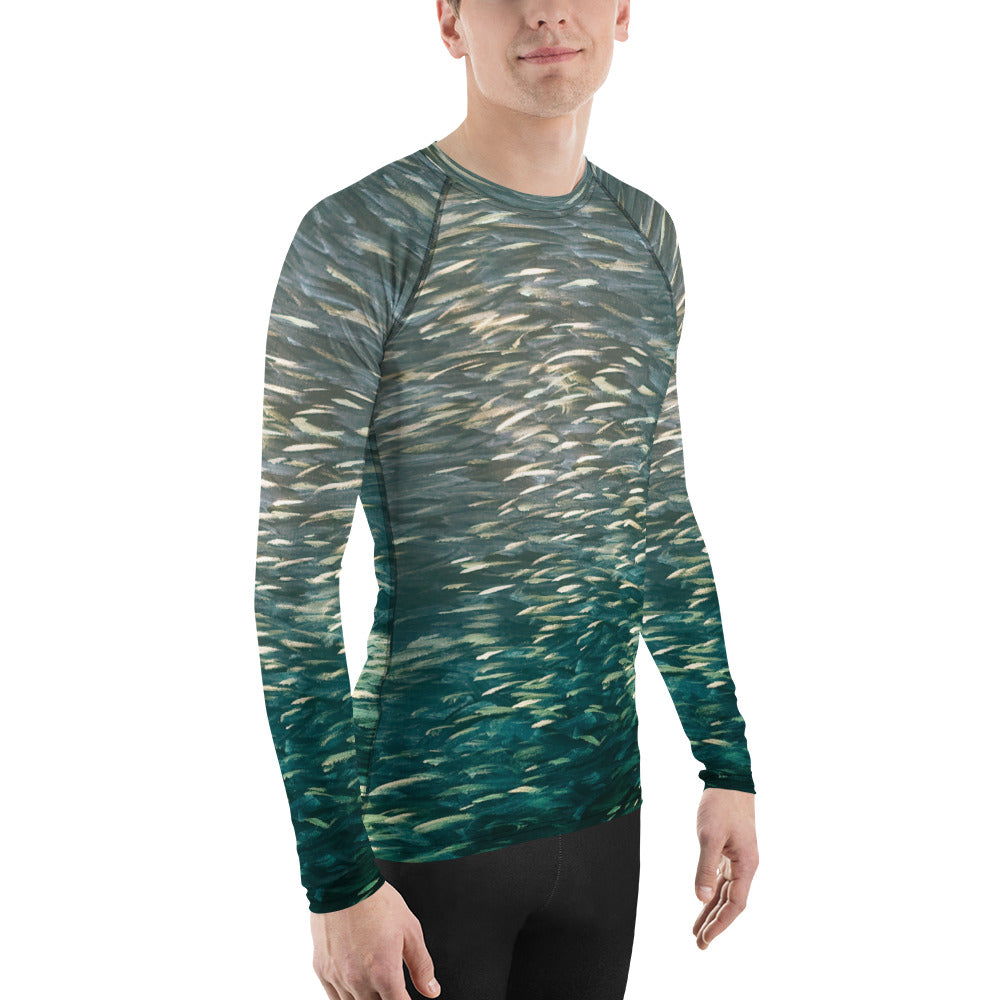 Fish green Men's Rash Guard