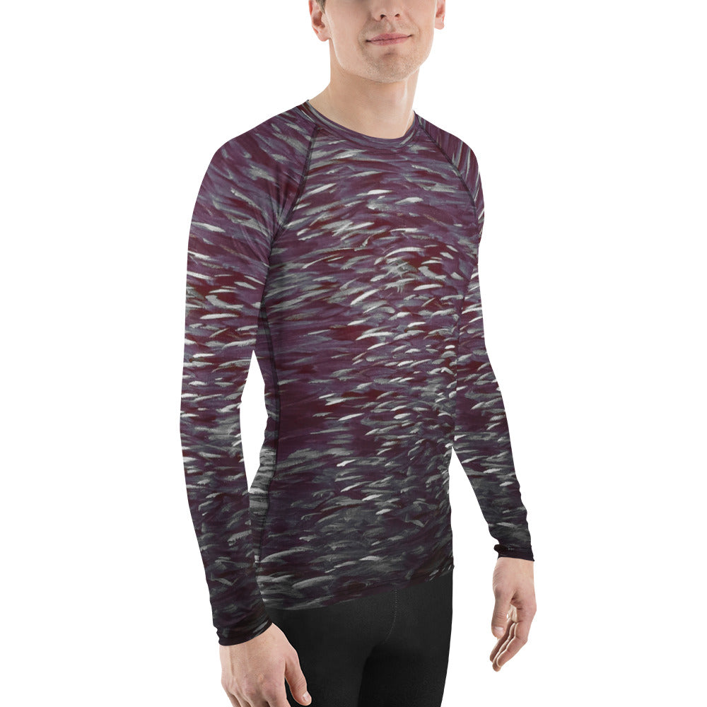 Fish dark Men's Rash Guard