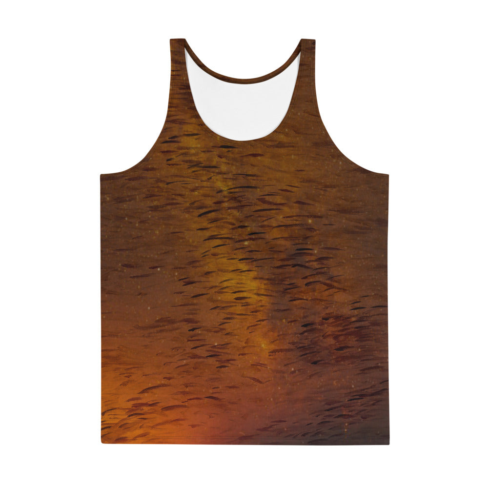 Fish Brown Unisex Tank Top