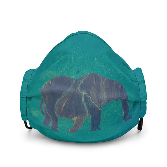 Teal Elephant Premium face mask