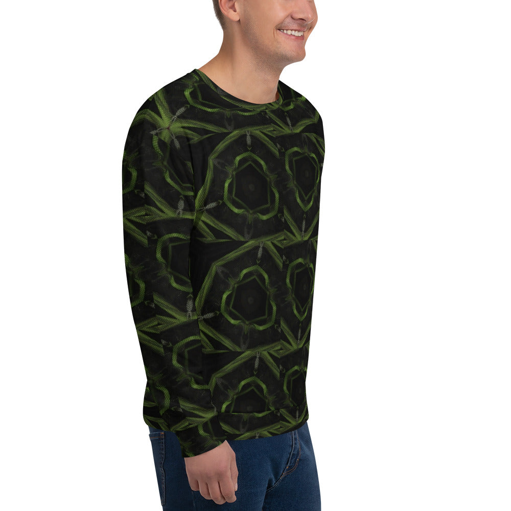 Green & Black Design Unisex Sweatshirt