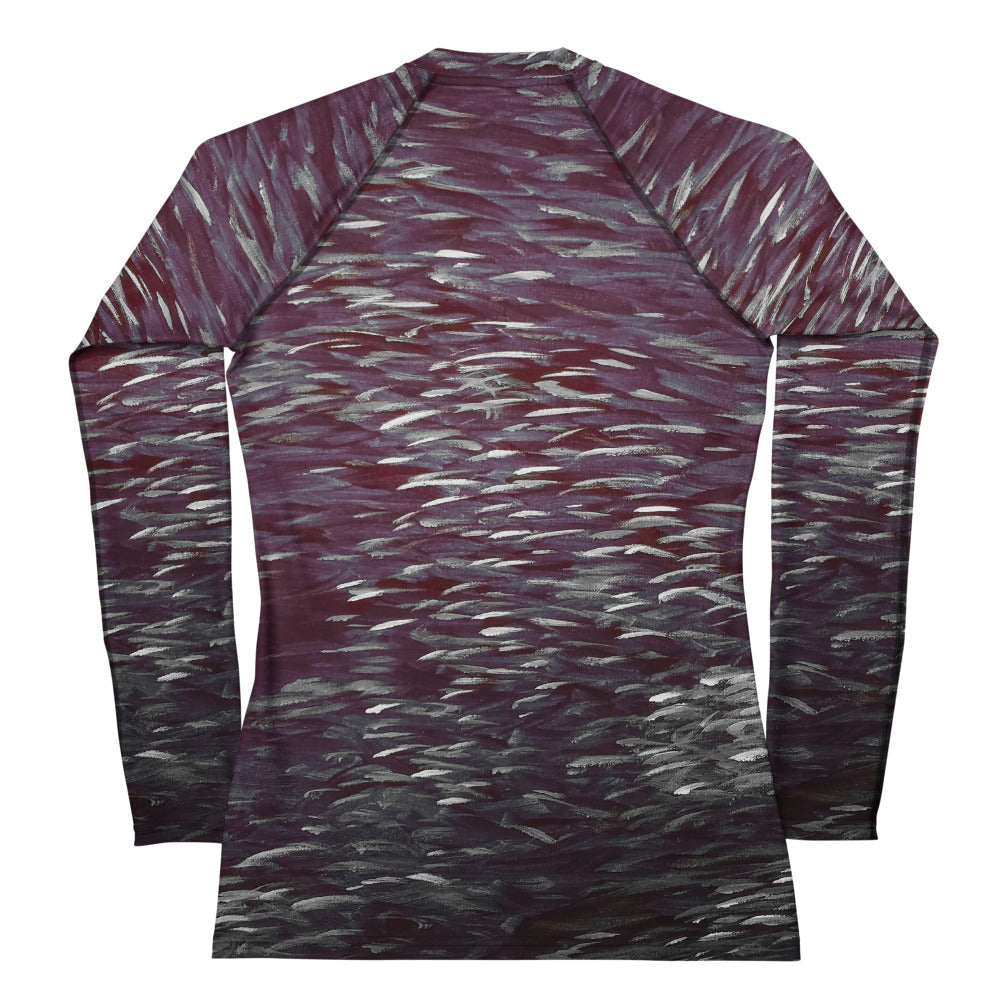 Fish Dark Women's Rash Guard