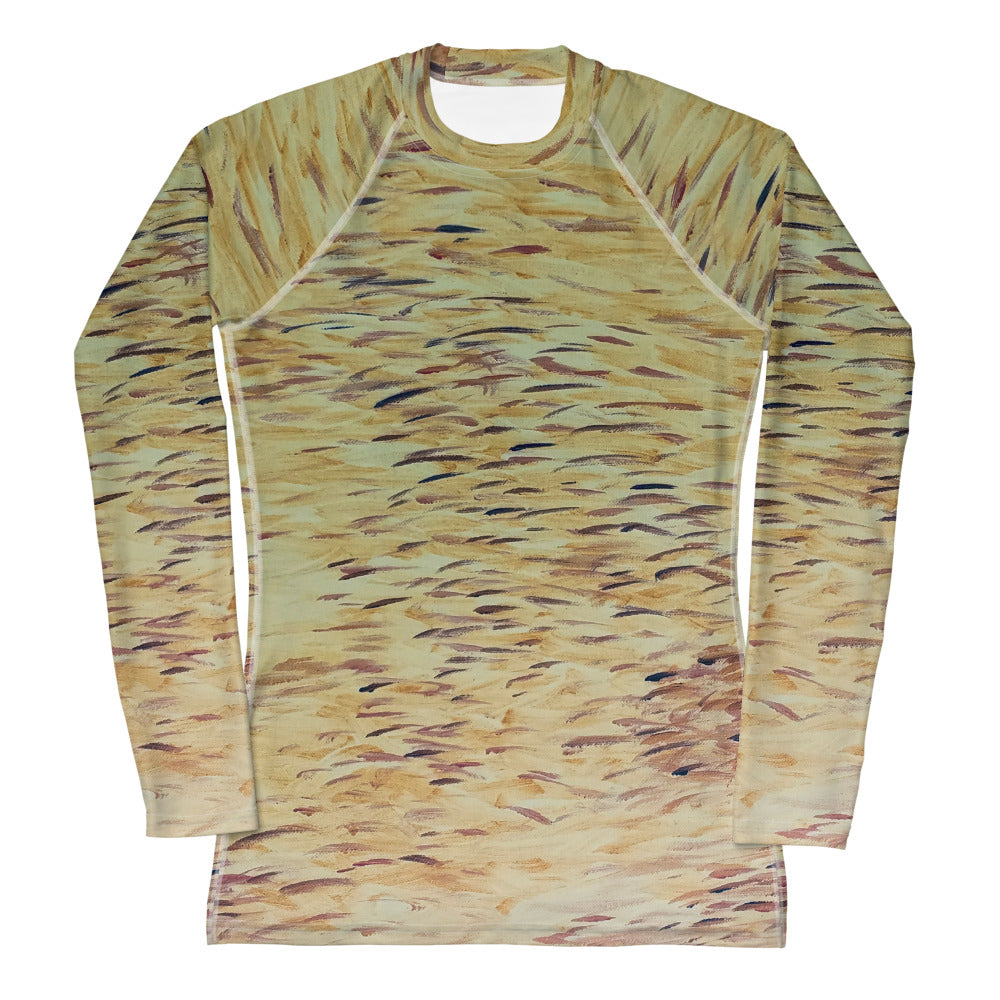 Fish yellow Women's Rash Guard