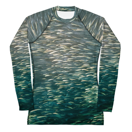 Fish Green Women's Rash Guard