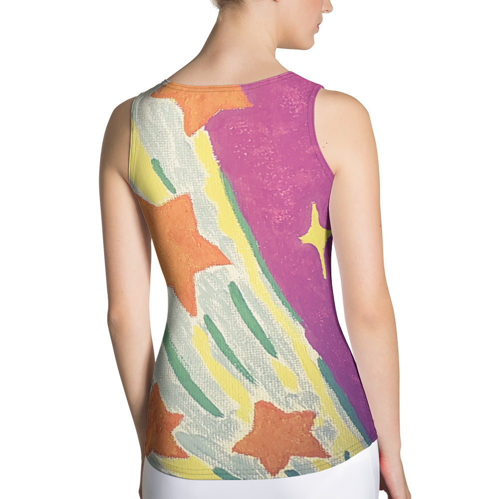 Starberst Sublimation Cut & Sew Tank Top