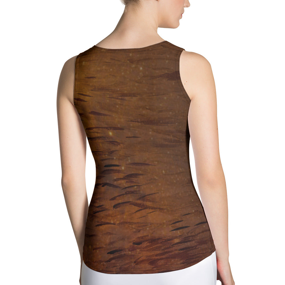 Fish Brown Sublimation Cut & Sew Tank Top