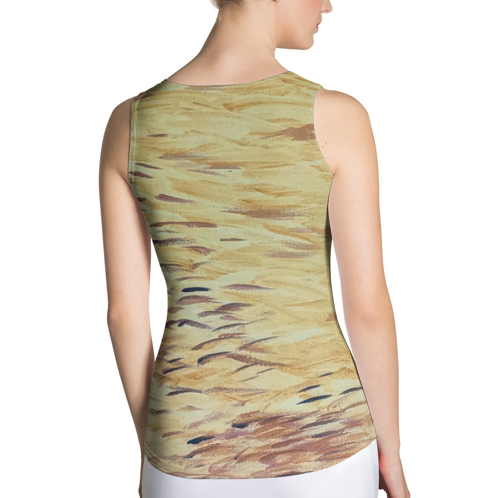 Fish yellow Sublimation Cut & Sew Tank Top