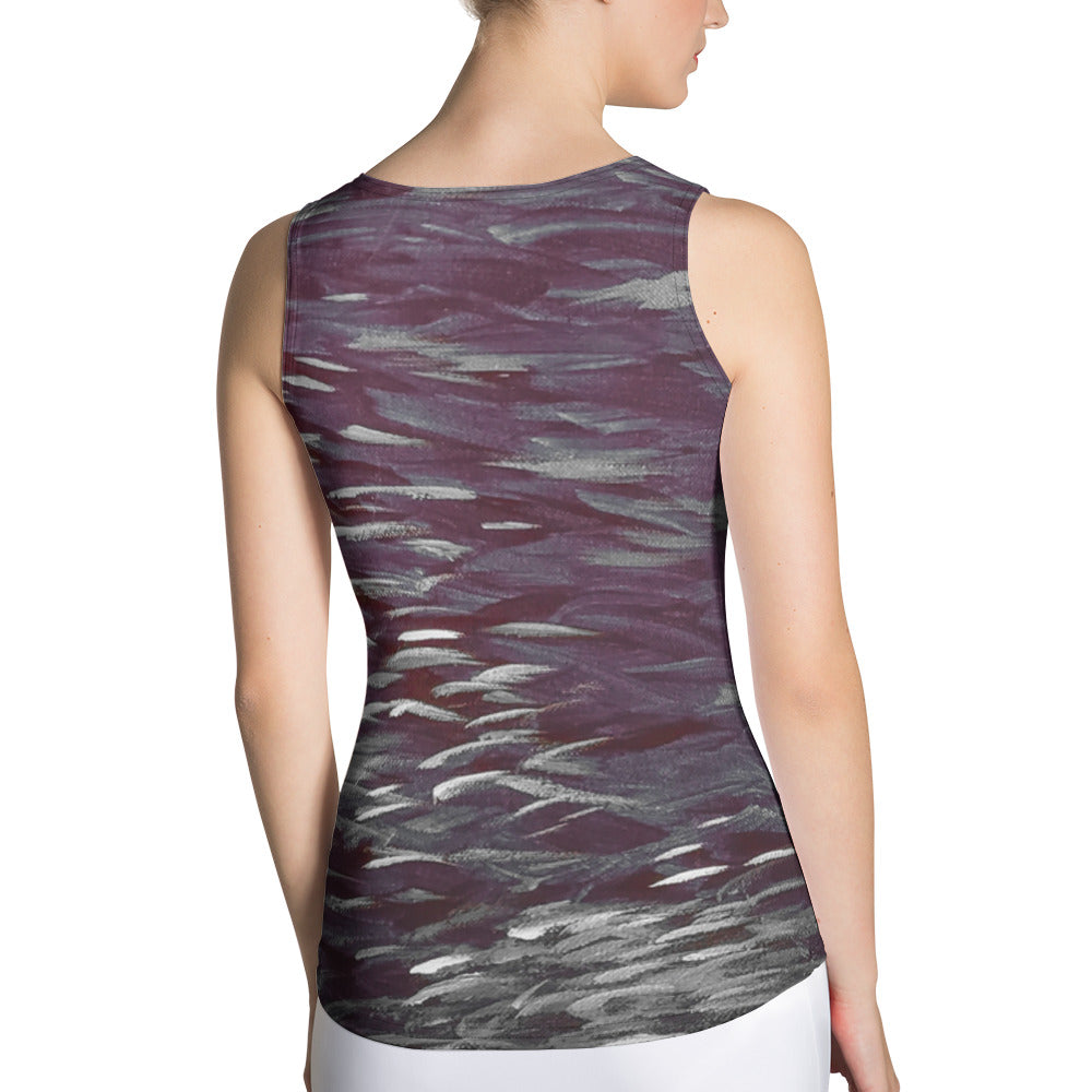 Fish Dark Sublimation Cut & Sew Tank Top