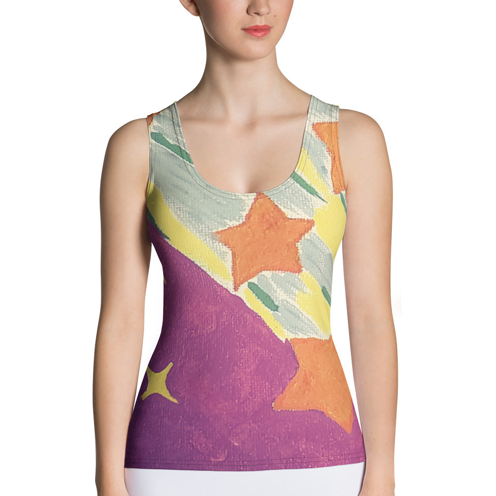 Starberst Sublimation Cut & Sew Tank Top