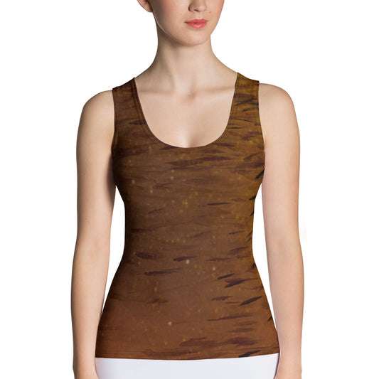 Fish Brown Sublimation Cut & Sew Tank Top