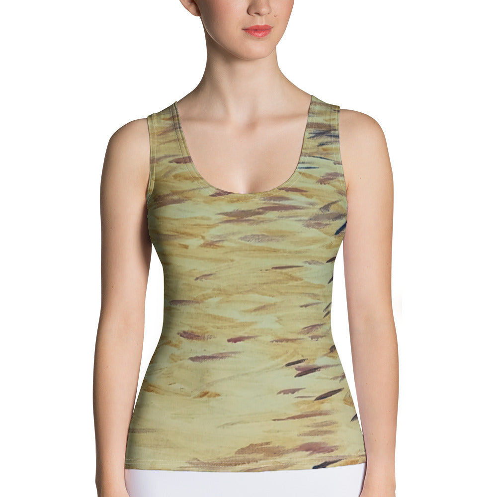 Fish yellow Sublimation Cut & Sew Tank Top