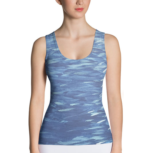 Fish Ocean Sublimation Cut & Sew Tank Top