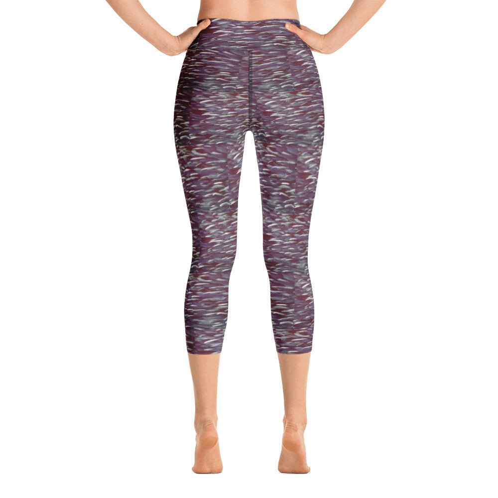 Fish Dark Yoga Capri Leggings