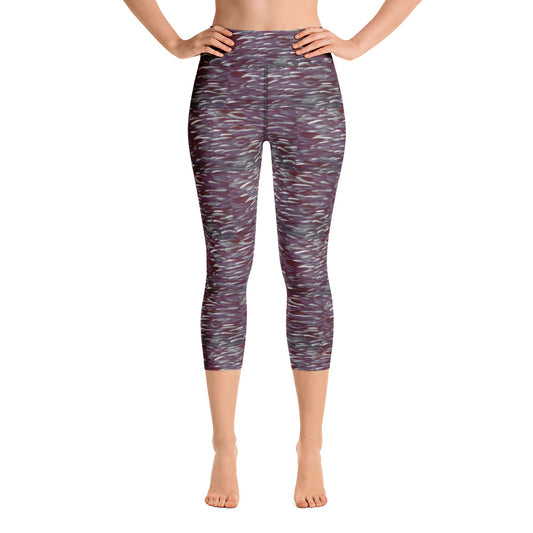 Fish Dark Yoga Capri Leggings