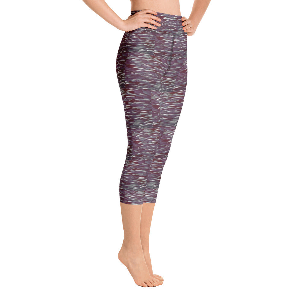 Fish Dark Yoga Capri Leggings