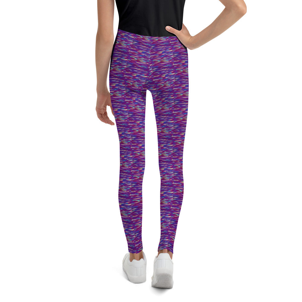 Fish Multicolor Purple Youth Leggings