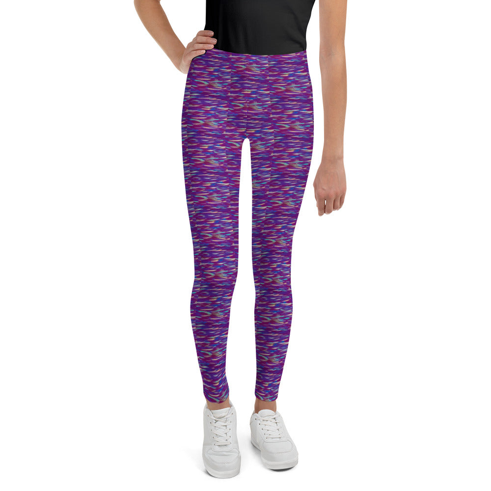 Fish Multicolor Purple Youth Leggings