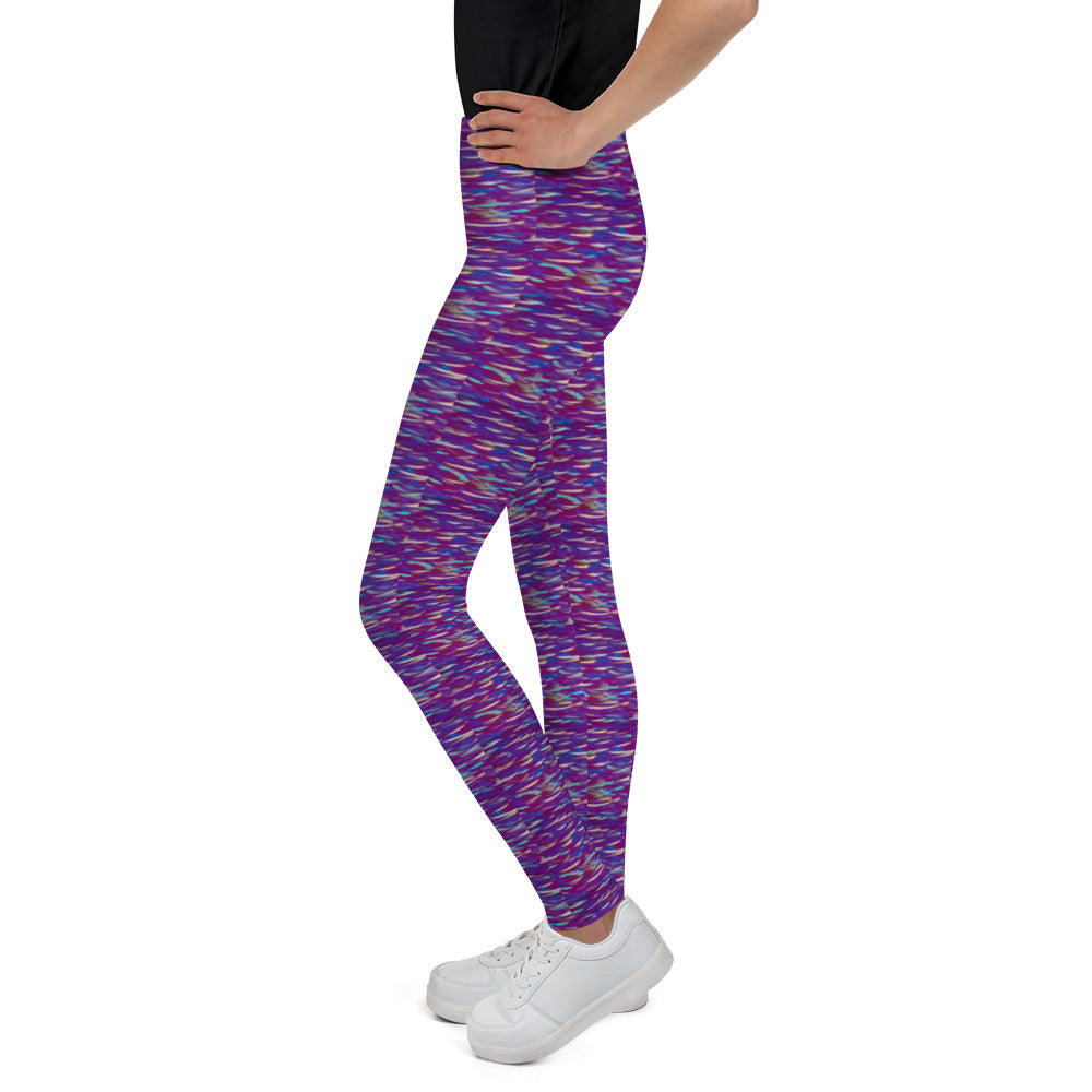 Fish Multicolor Purple Youth Leggings