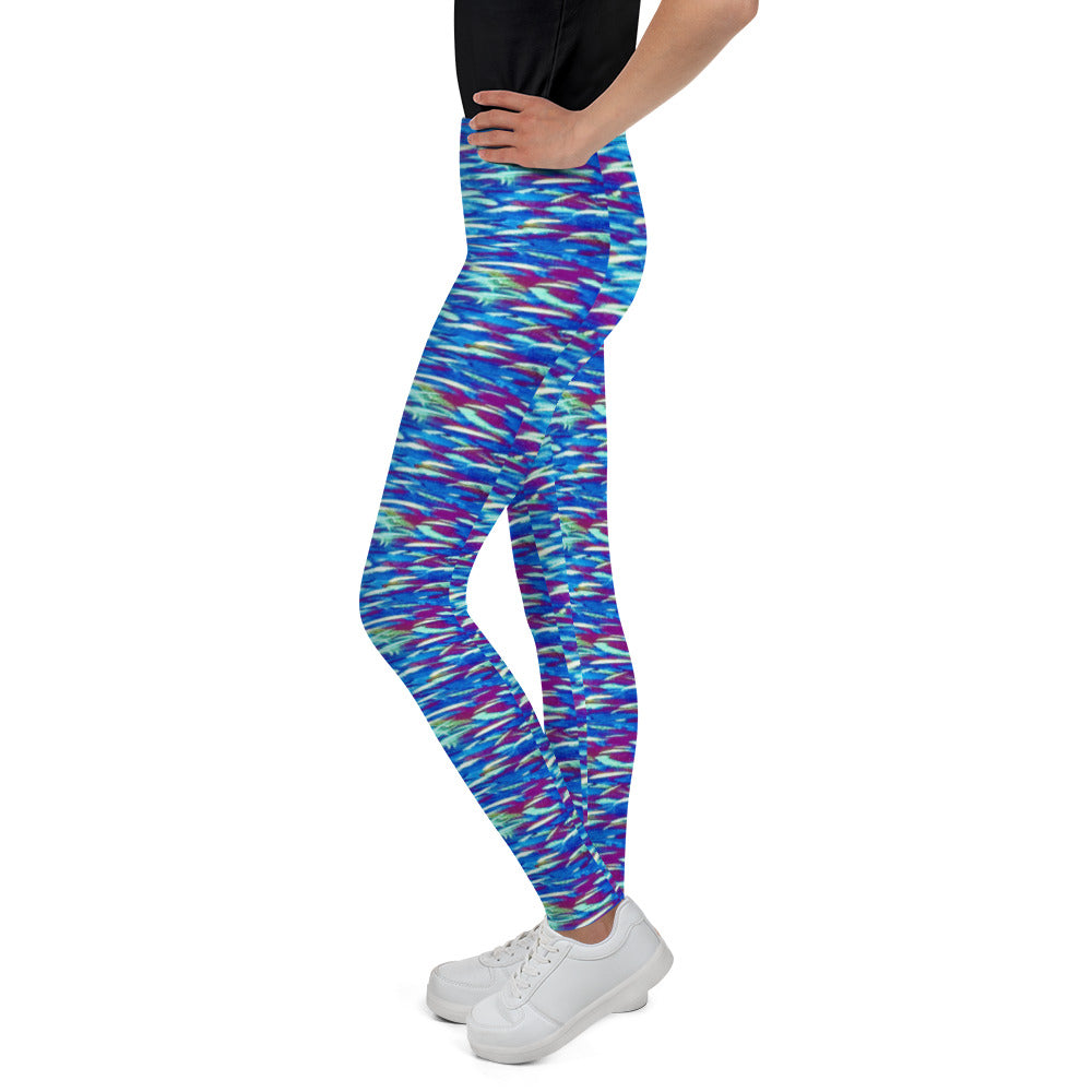 Fish Multicolor Blue Youth Leggings