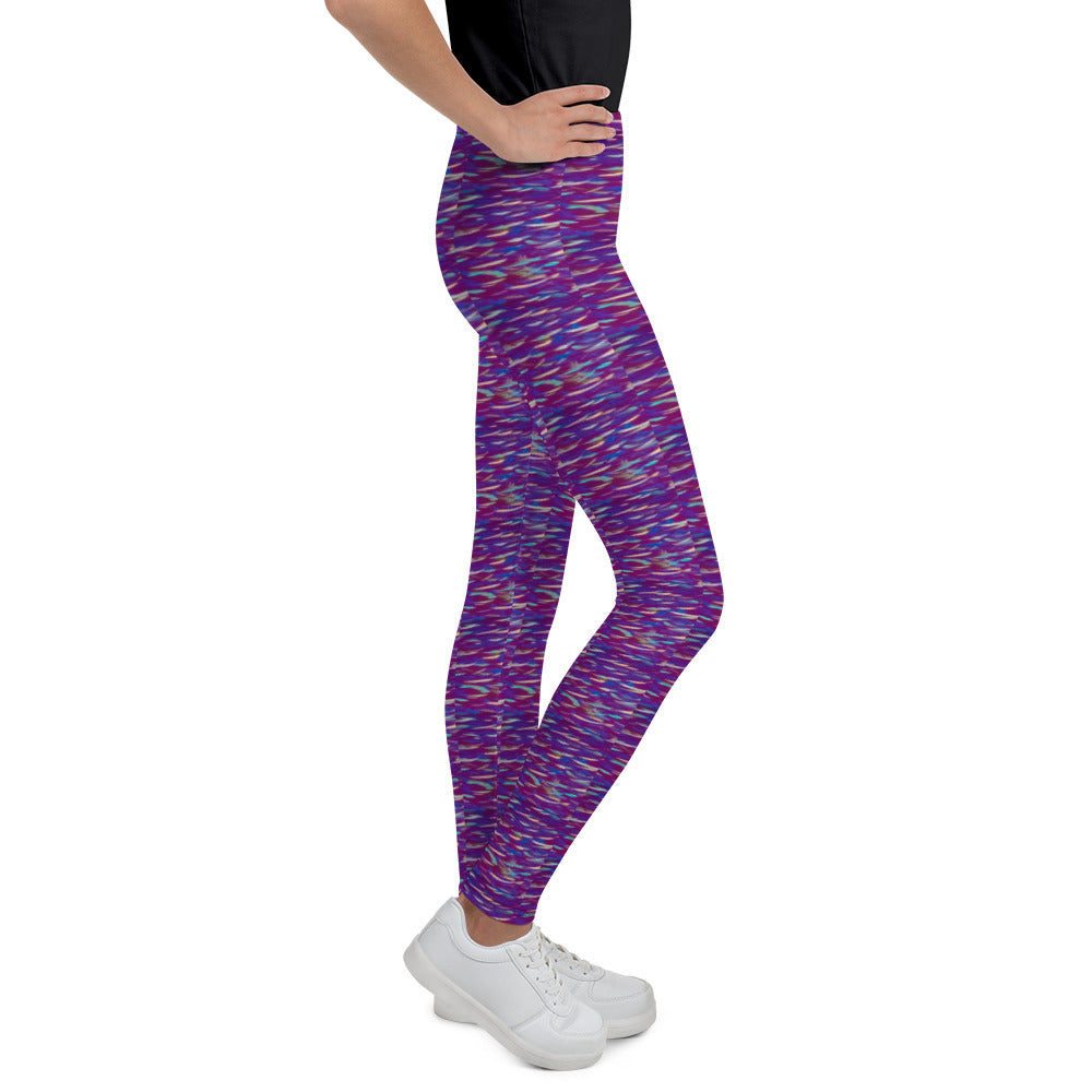 Fish Multicolor Purple Youth Leggings