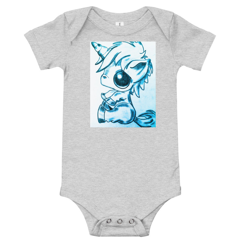 Baby Unicorn Baby short sleeve one piece by LH