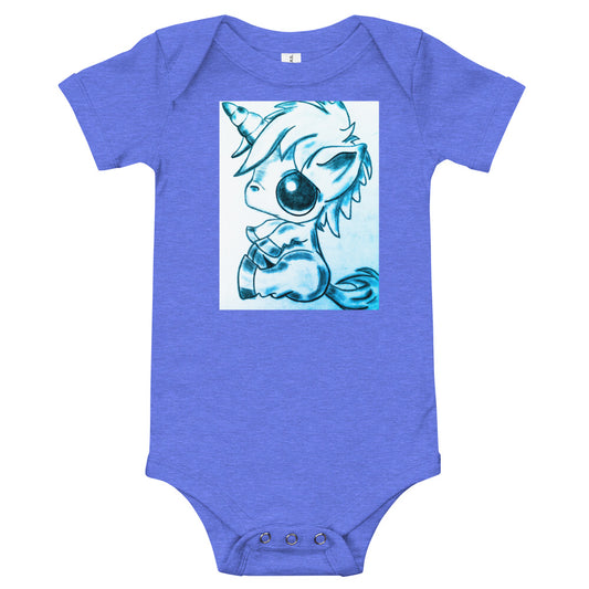 Baby Unicorn Baby short sleeve one piece by LH