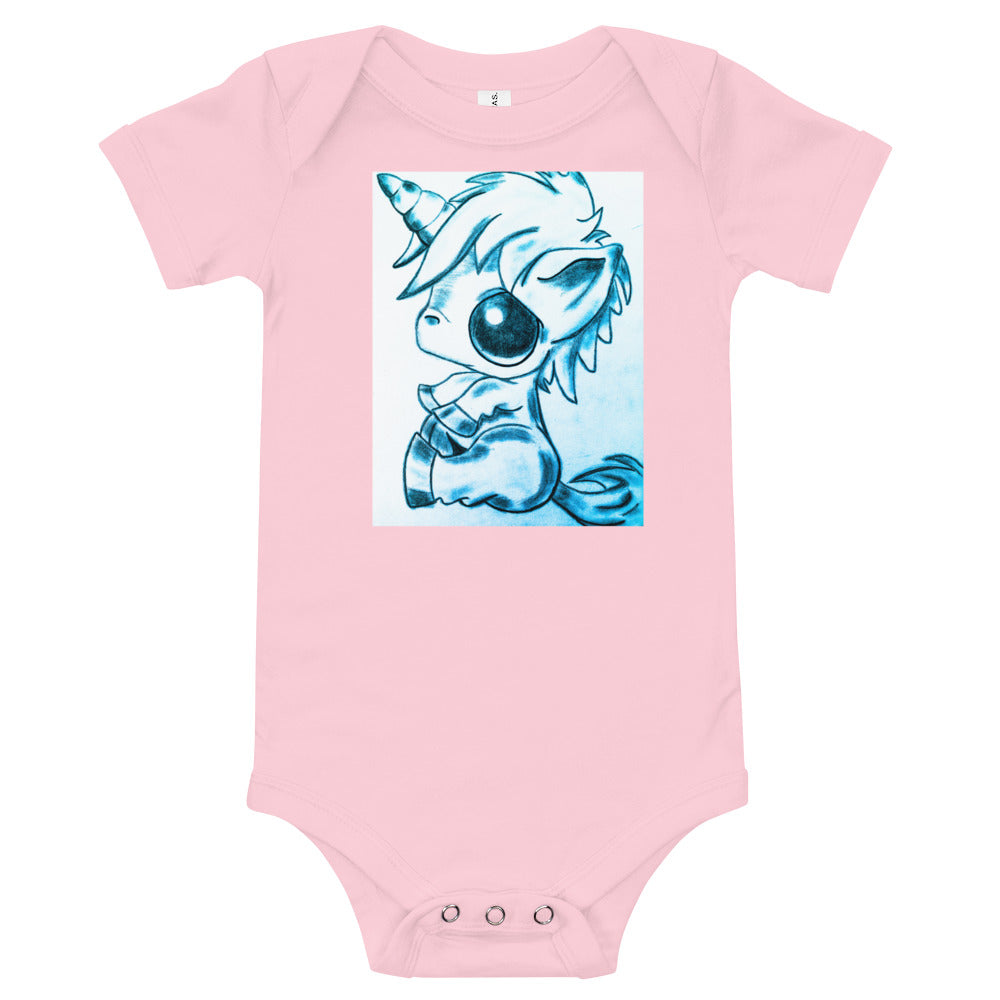 Baby Unicorn Baby short sleeve one piece by LH