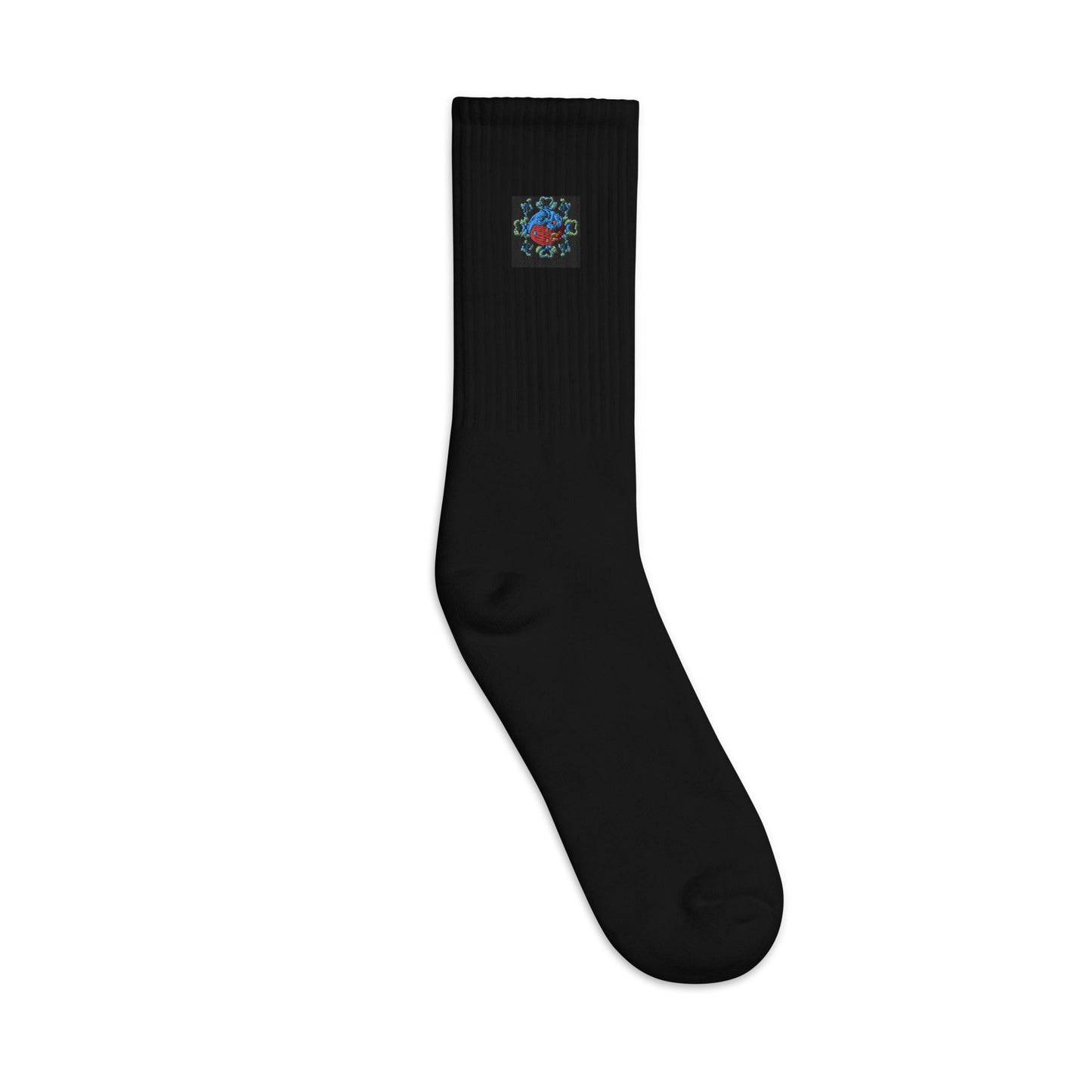 Yin Yang Embroidered socks