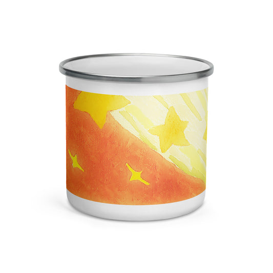 Starberst bright Enamel Mug