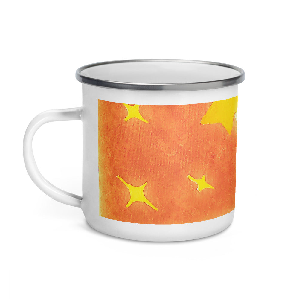 Starberst bright Enamel Mug