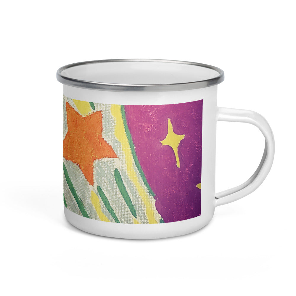 Starberst Enamel Mug