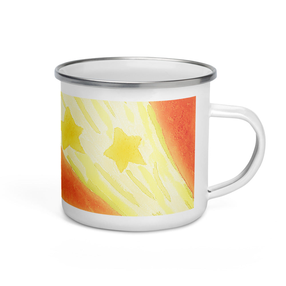 Starberst bright Enamel Mug