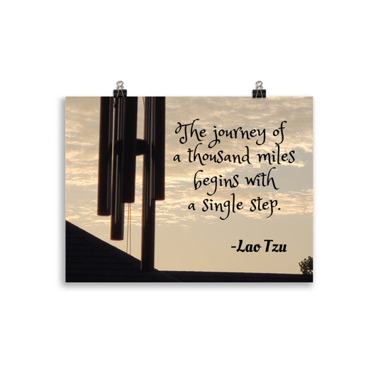 Lao Tzu "Journey" Poster