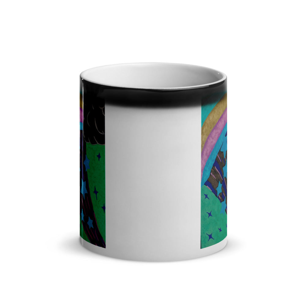 Starberst dark reg. Glossy Magic Mug