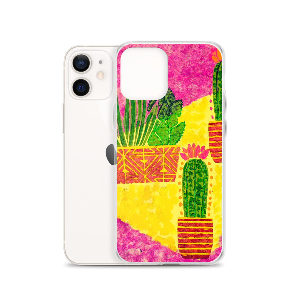 Cacti pink iPhone Case