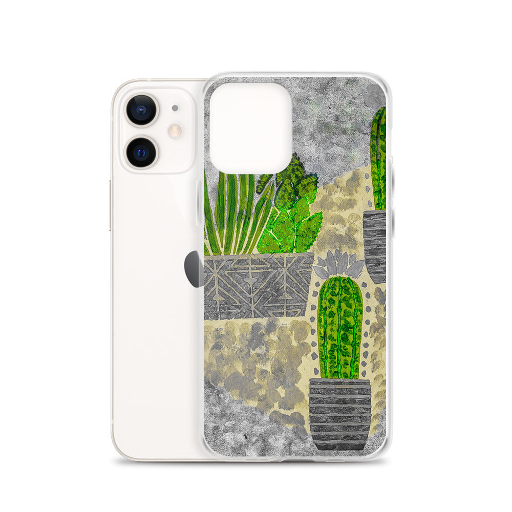 Cacti grey iPhone Case