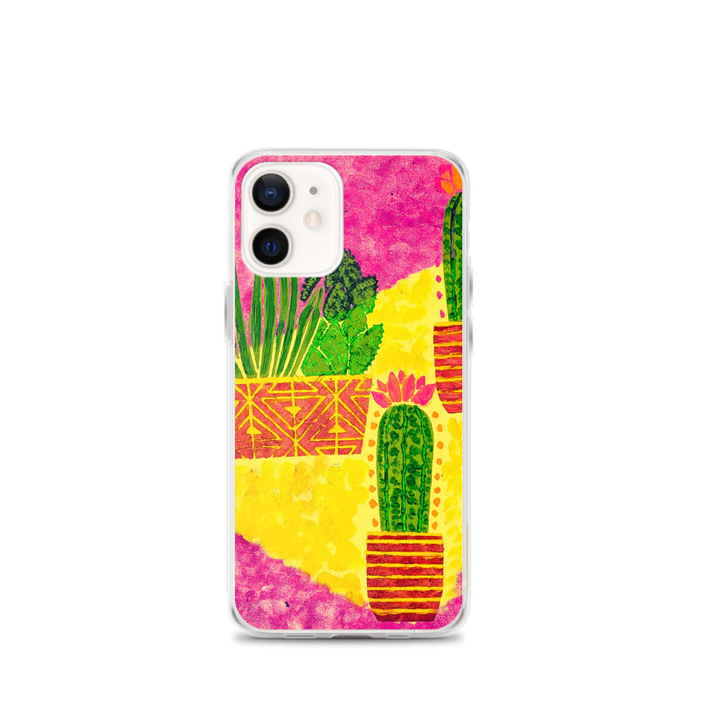 Cacti pink iPhone Case