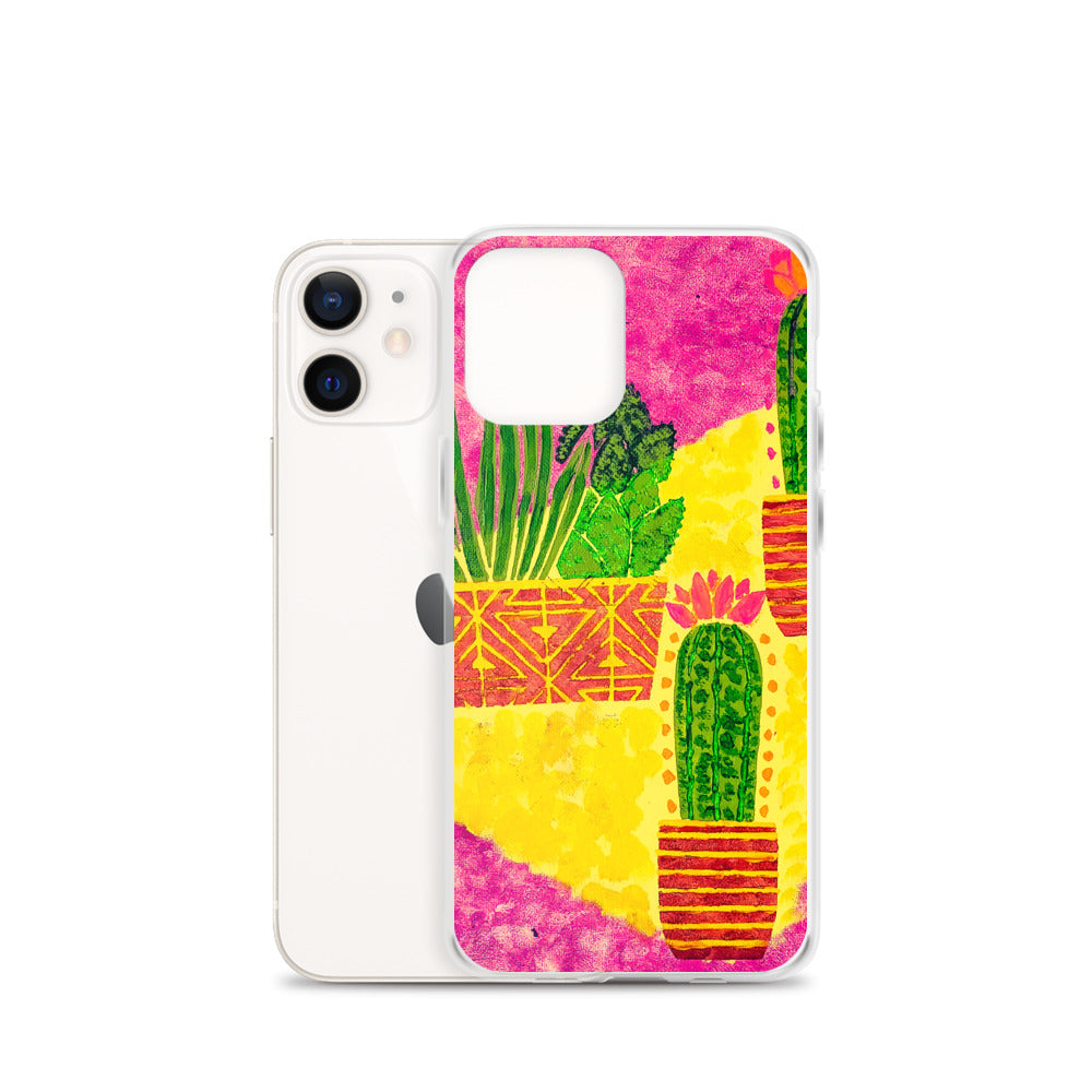 Cacti pink iPhone Case