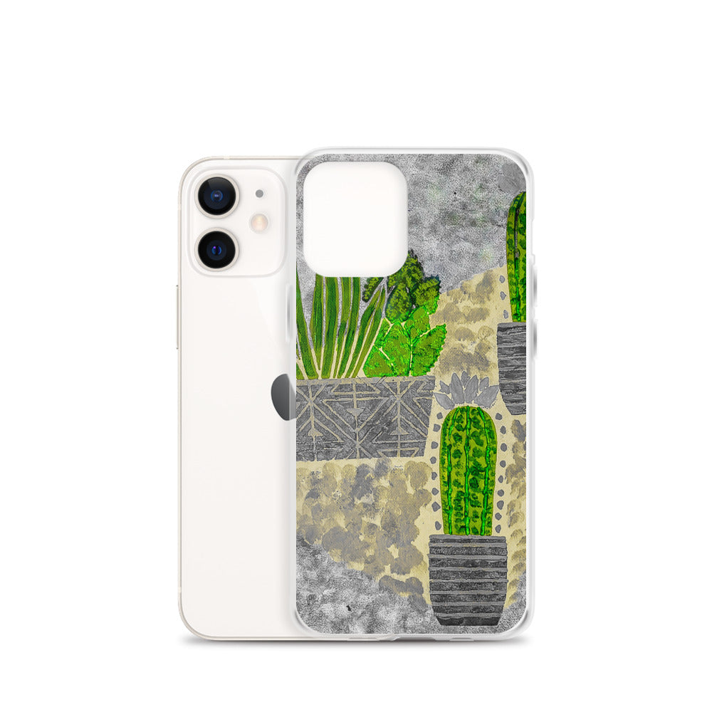 Cacti grey iPhone Case