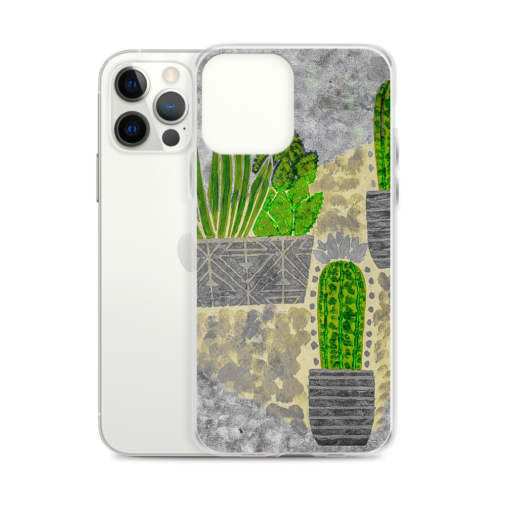 Cacti grey iPhone Case